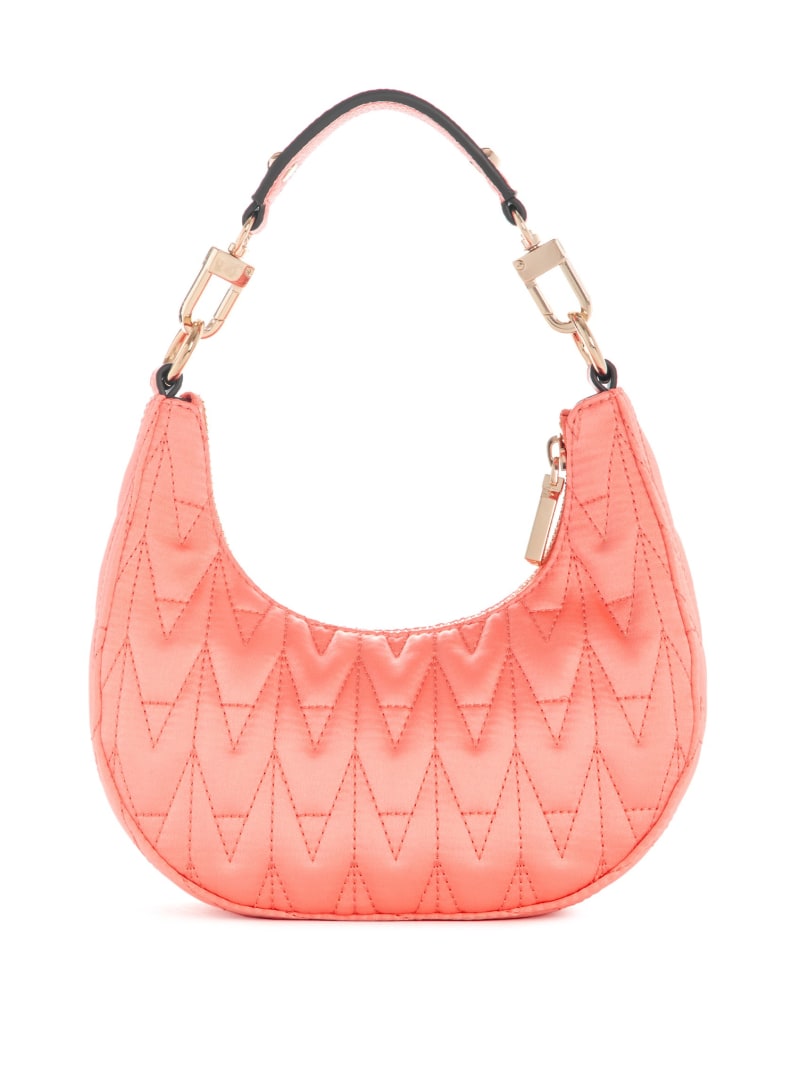 Guess Golden Rock Mini Crescent Hobo Bag - Coral Guess Golden Rock Mini Crescent Hobo Bag - Coral