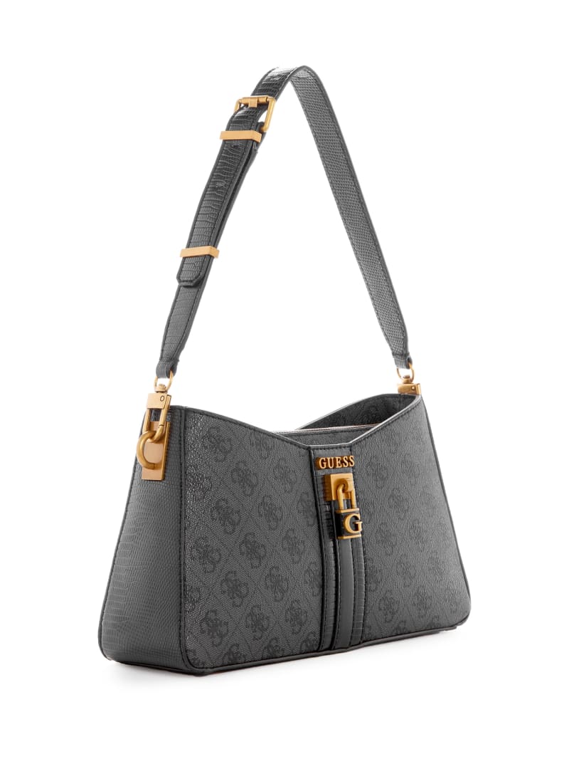 Guess Ginevra Logo Elite Shoulder Bag - Cloud Wash Guess Ginevra Logo Elite Shoulder Bag - Cloud Wash