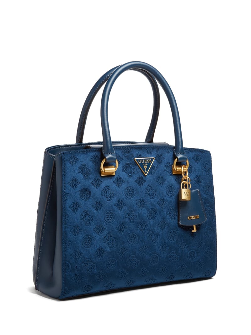 Guess Ales Girlfriend Satchel - Blue Guess Ales Girlfriend Satchel - Blue
