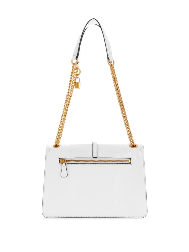 Guess James Convertible Crossbody Flap Bag - White Multi Guess James Convertible Crossbody Flap Bag - White Multi