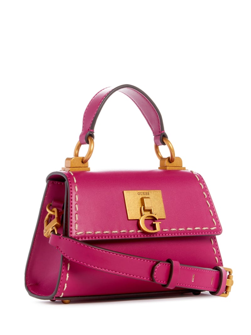 Guess Stephi Mini Fold-Over Crossbody - Magenta Guess Stephi Mini Fold-Over Crossbody - Magenta