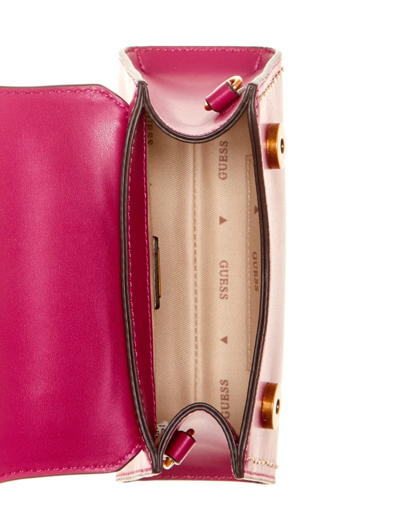 Guess Stephi Mini Fold-Over Crossbody - Magenta Guess Stephi Mini Fold-Over Crossbody - Magenta