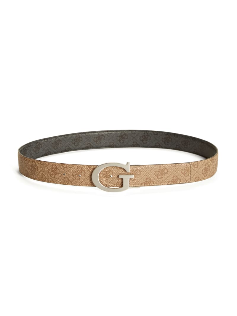 Guess Trey Reversible G Logo Buckle Belt - Brown/Black Guess Trey Reversible G Logo Buckle Belt - Brown/Black