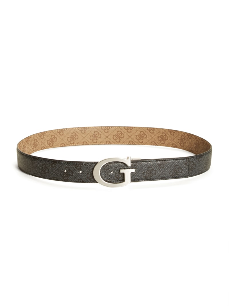 Guess Trey Reversible G Logo Buckle Belt - Brown/Black Guess Trey Reversible G Logo Buckle Belt - Brown/Black