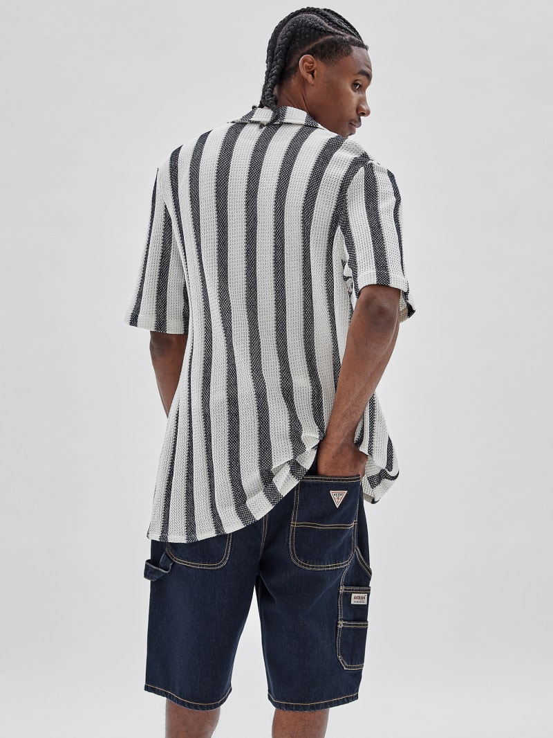 Guess GUESS Originals Open-Knit Camp Shirt - Sandy Shore Multi Guess GUESS Originals Open-Knit Camp Shirt - Sandy Shore Multi