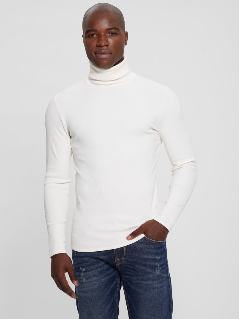 Guess Mateo Turtleneck Tee - Vanilla Cream Guess Mateo Turtleneck Tee - Vanilla Cream