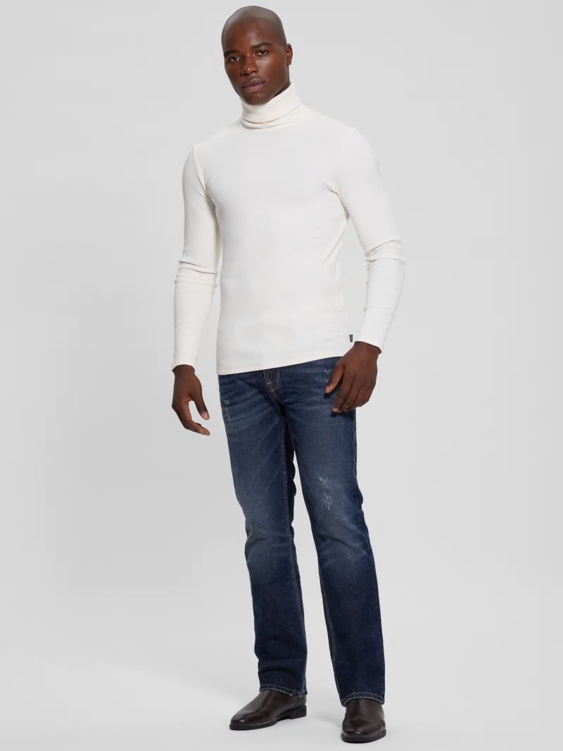 Guess Mateo Turtleneck Tee - Vanilla Cream Guess Mateo Turtleneck Tee - Vanilla Cream