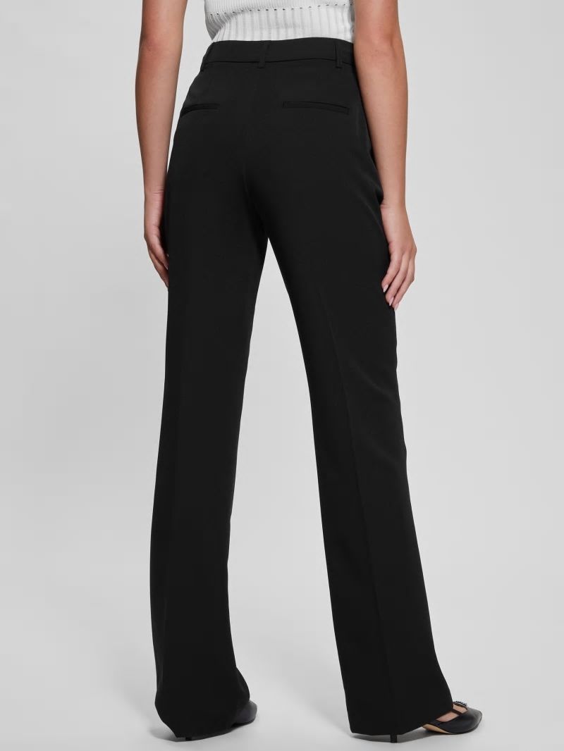 Guess Eco Carla Straight Pants - Black Guess Eco Carla Straight Pants - Black