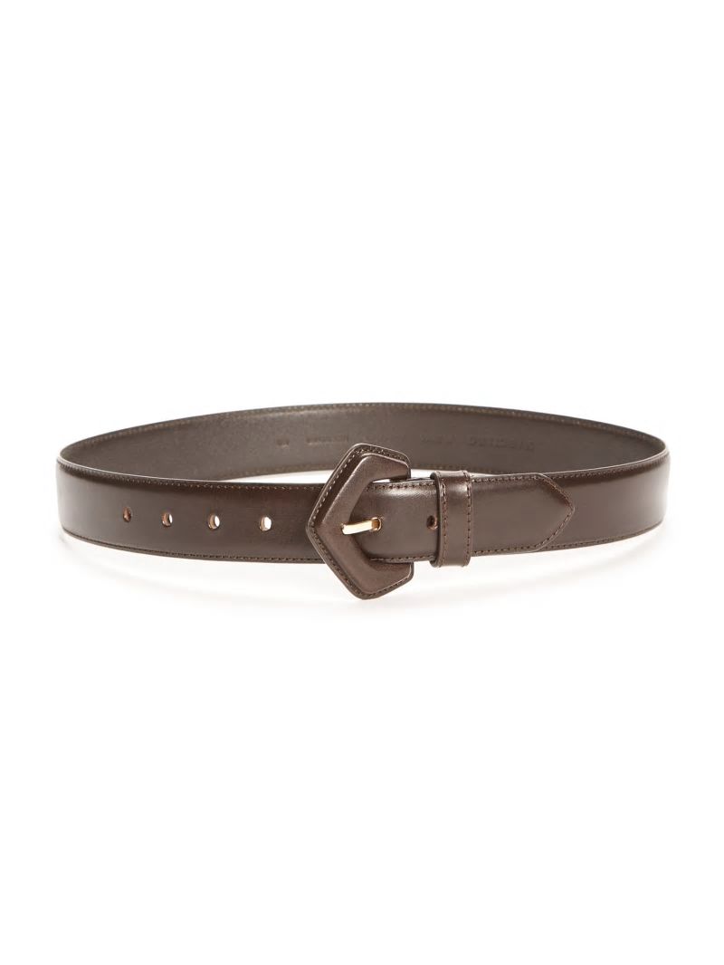Guess Leather Waist Belt - Brown Leather Guess Leather Waist Belt - Brown Leather