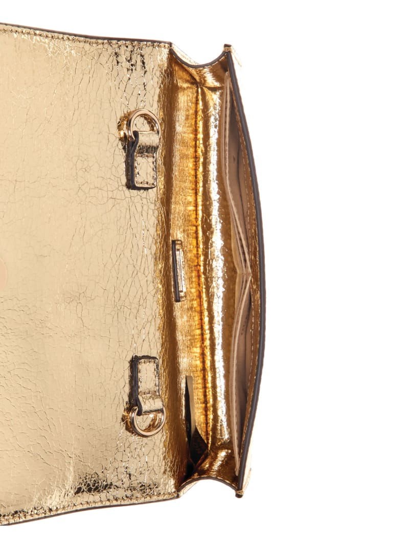 Guess Gilded Glamour Mini Crossbody Clutch - Gold Guess Gilded Glamour Mini Crossbody Clutch - Gold