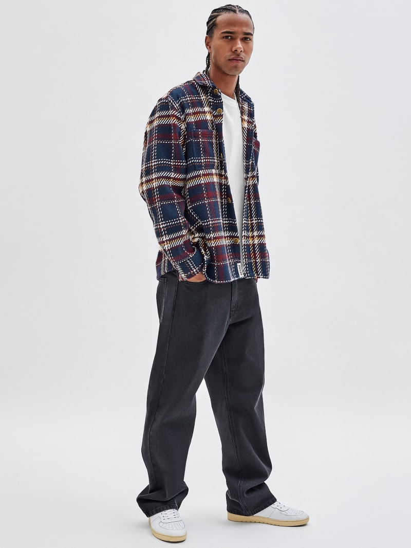 Guess GUESS Originals Shirt Jacket - Medieval Blue Guess GUESS Originals Shirt Jacket - Medieval Blue