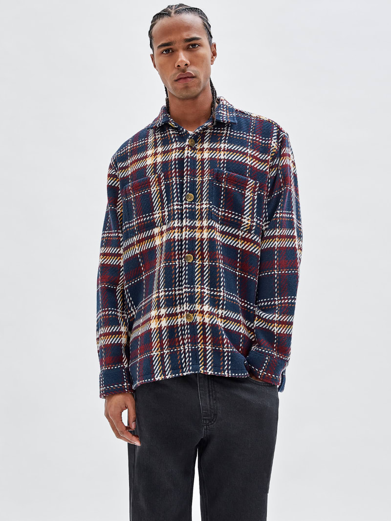 Guess GUESS Originals Shirt Jacket - Medieval Blue Guess GUESS Originals Shirt Jacket - Medieval Blue