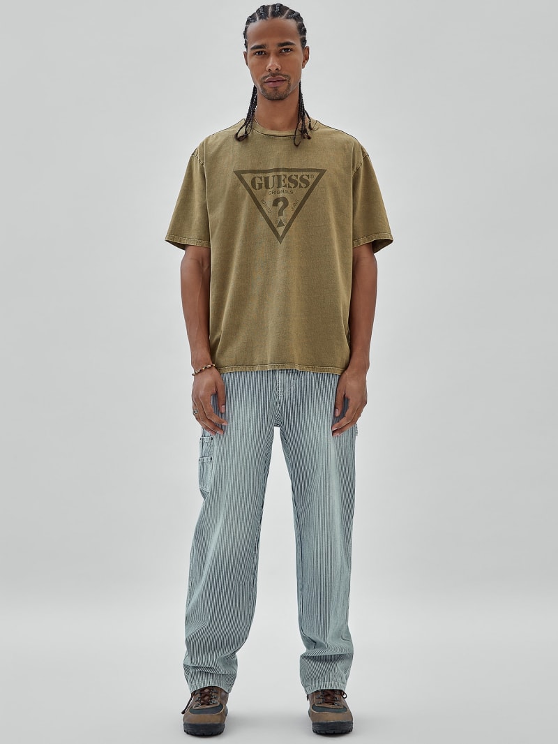 Guess GUESS Originals Triangle Tee - Taupe Gray Multi Guess GUESS Originals Triangle Tee - Taupe Gray Multi