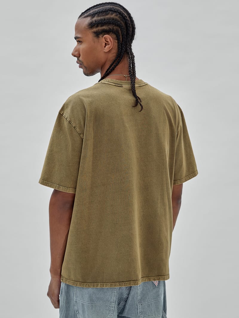 Guess GUESS Originals Triangle Tee - Taupe Gray Multi Guess GUESS Originals Triangle Tee - Taupe Gray Multi