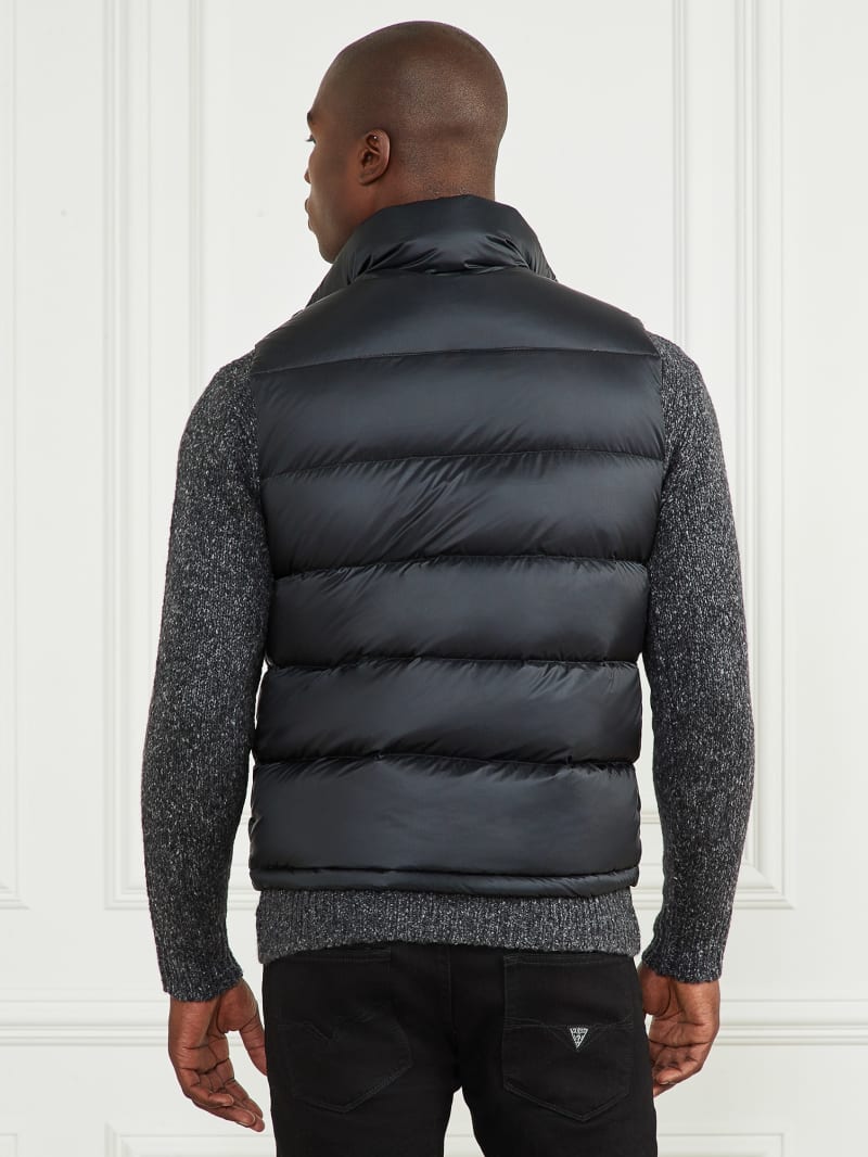 Guess Down Puffer Vest - Bleu éLéGant Guess Down Puffer Vest - Bleu éLéGant