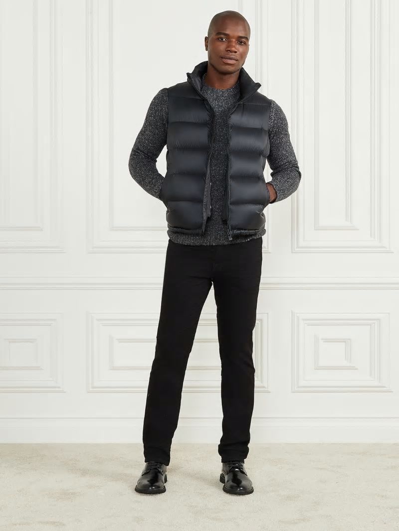 Guess Down Puffer Vest - Bleu éLéGant Guess Down Puffer Vest - Bleu éLéGant