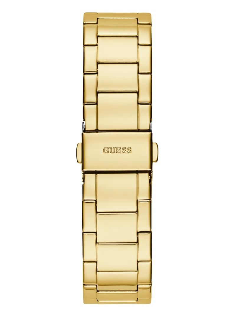 Guess Gold-Tone and Rhinestone Multifunction Watch - Gold Guess Gold-Tone and Rhinestone Multifunction Watch - Gold
