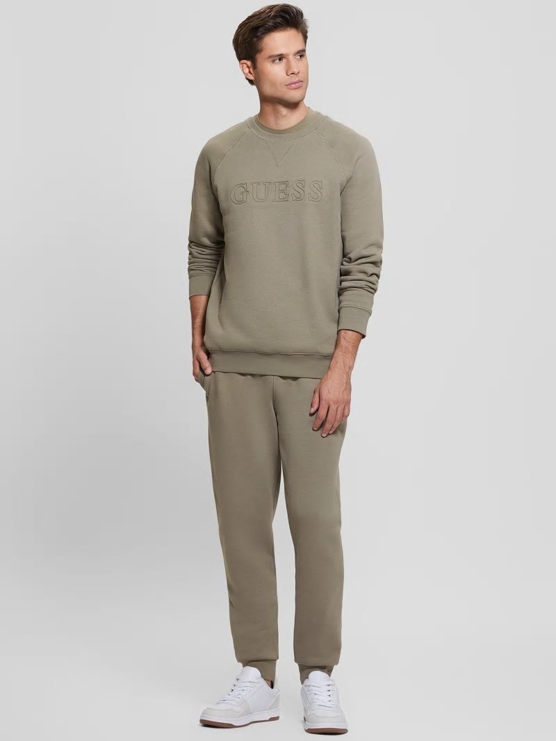 Guess Eco Aldwin Logo Pants - Mossy Green Guess Eco Aldwin Logo Pants - Mossy Green