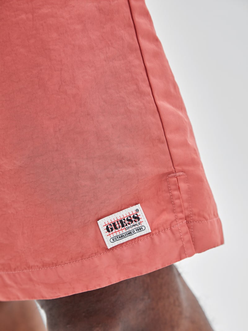 Guess GUESS Originals Washed Nylon Shorts - Peach Peel Multi Guess GUESS Originals Washed Nylon Shorts - Peach Peel Multi
