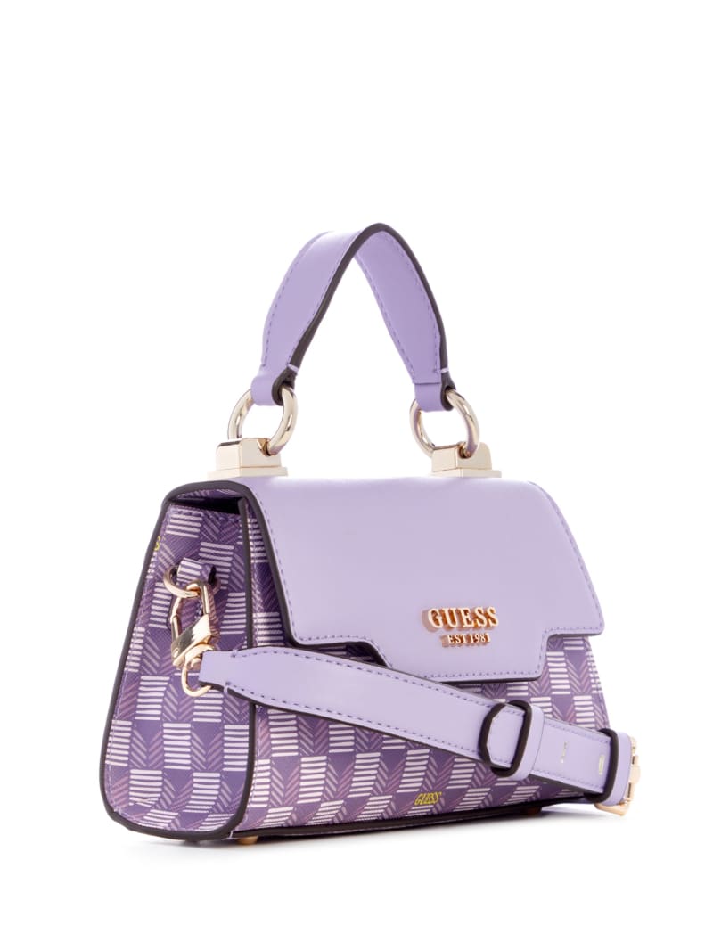 Guess Hallie Mini Fold-Over Flap Bag - Lilac Guess Hallie Mini Fold-Over Flap Bag - Lilac