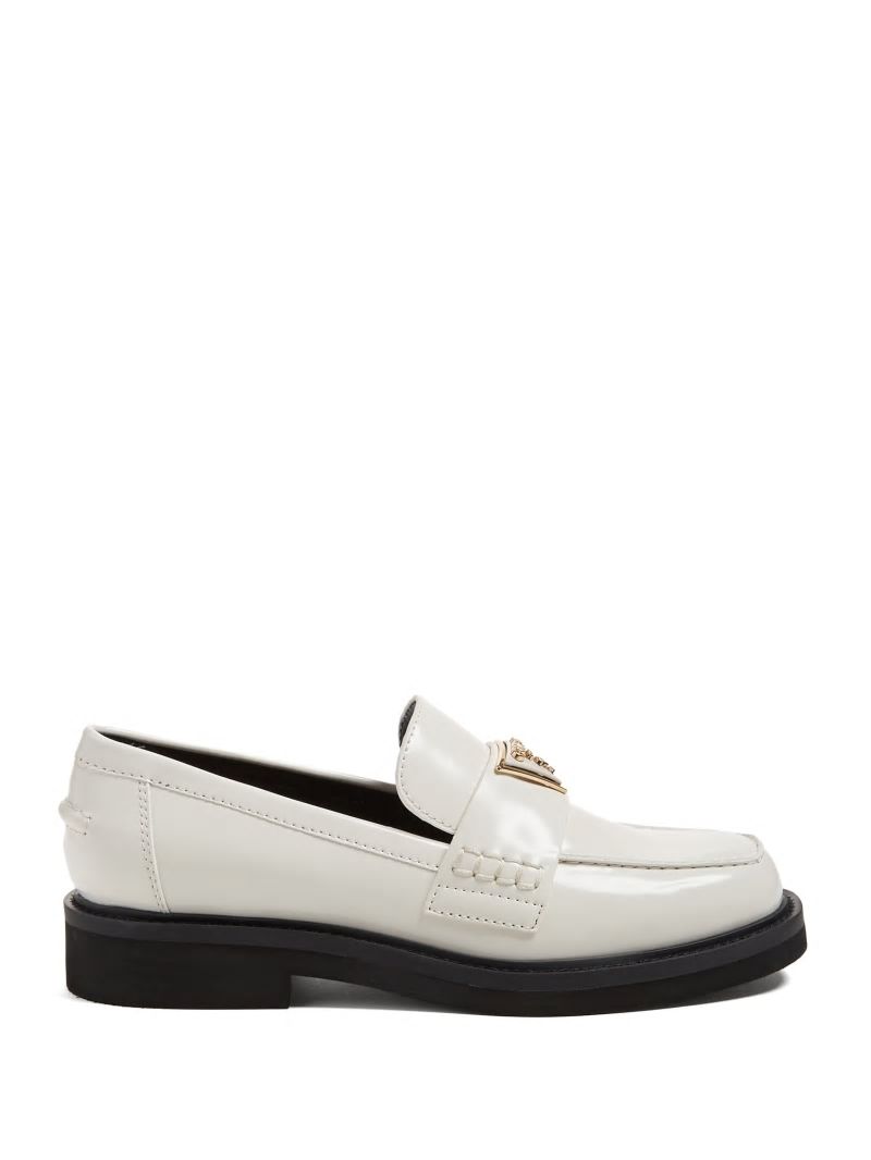 Guess Shatha Triangle Loafers - Ivory 150 Guess Shatha Triangle Loafers - Ivory 150