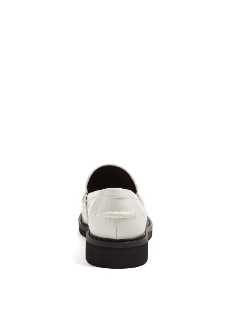 Guess Shatha Triangle Loafers - Ivory 150 Guess Shatha Triangle Loafers - Ivory 150