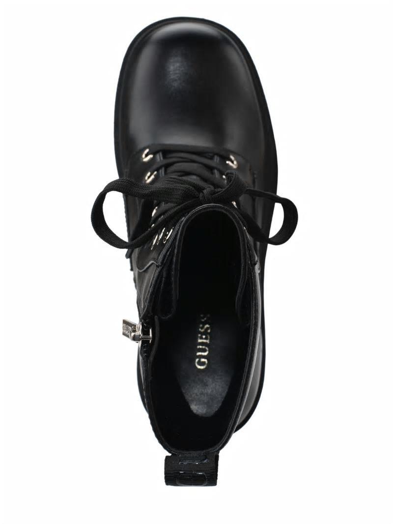 Guess Juel Lace-Up Booties - Black 001 Guess Juel Lace-Up Booties - Black 001