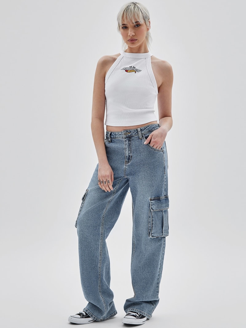 Guess GUESS Originals x Hot Wheels Logo Tank - Pure White Guess GUESS Originals x Hot Wheels Logo Tank - Pure White