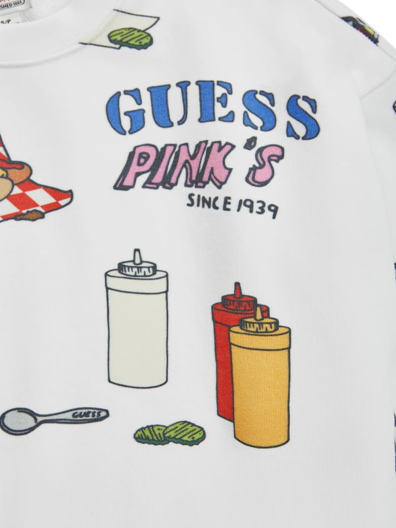 Guess GUESS Originals x Pink's Hot Dogs Sweatshirt - Pure White Multi Guess GUESS Originals x Pink's Hot Dogs Sweatshirt - Pure White Multi