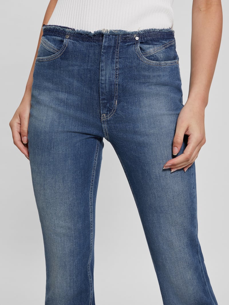 Guess Eco Pop '70s Frayed Flared Jeans - The Lima Guess Eco Pop '70s Frayed Flared Jeans - The Lima