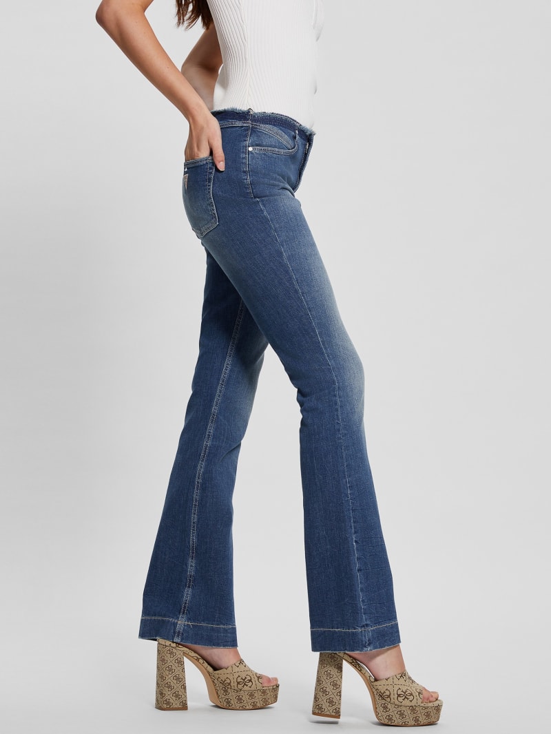Guess Eco Pop '70s Frayed Flared Jeans - The Lima Guess Eco Pop '70s Frayed Flared Jeans - The Lima