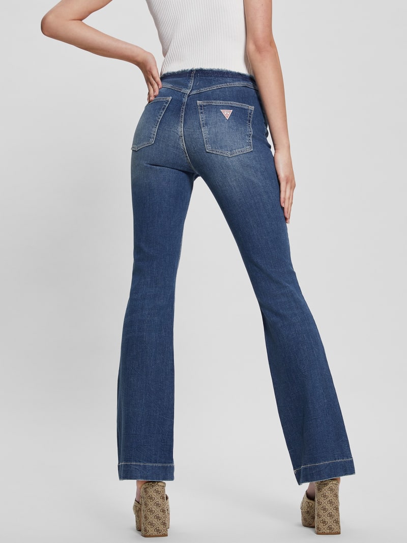 Guess Eco Pop '70s Frayed Flared Jeans - The Lima Guess Eco Pop '70s Frayed Flared Jeans - The Lima