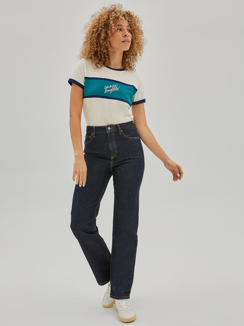 Guess GUESS Originals Ringer Baby Tee - Dove White Guess GUESS Originals Ringer Baby Tee - Dove White