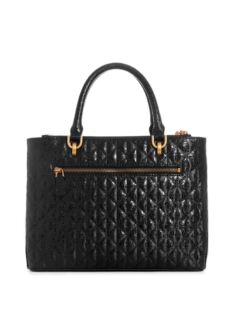 Guess Aveta Status Satchel - Black Guess Aveta Status Satchel - Black