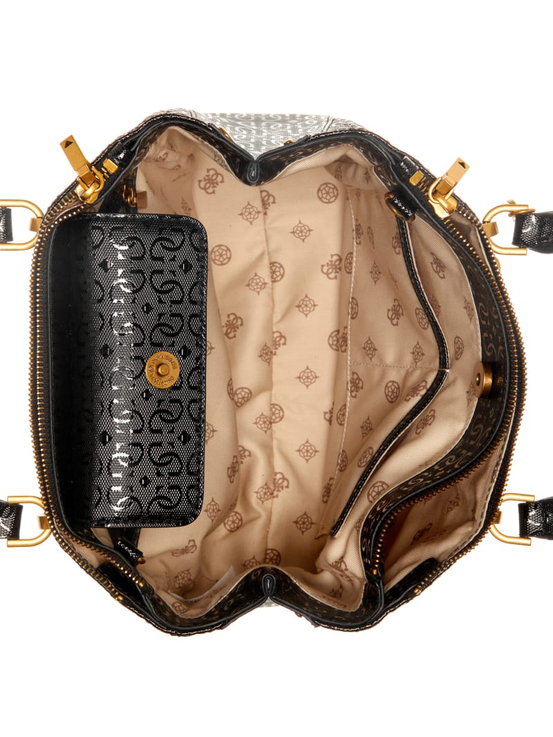 Guess Aveta Status Satchel - Black Guess Aveta Status Satchel - Black