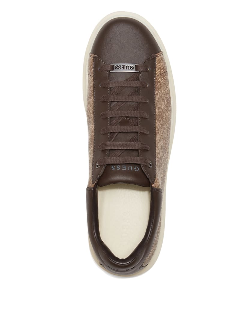 Guess Vibo Quattro G Low-Top Sneakers - Tan Champagne Guess Vibo Quattro G Low-Top Sneakers - Tan Champagne