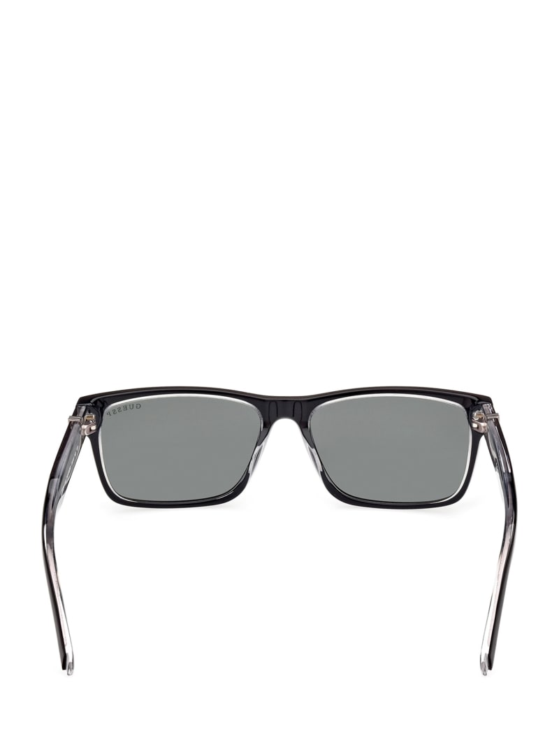 Guess Myles Plastic Square G Cube Sunglasses - Black Guess Myles Plastic Square G Cube Sunglasses - Black