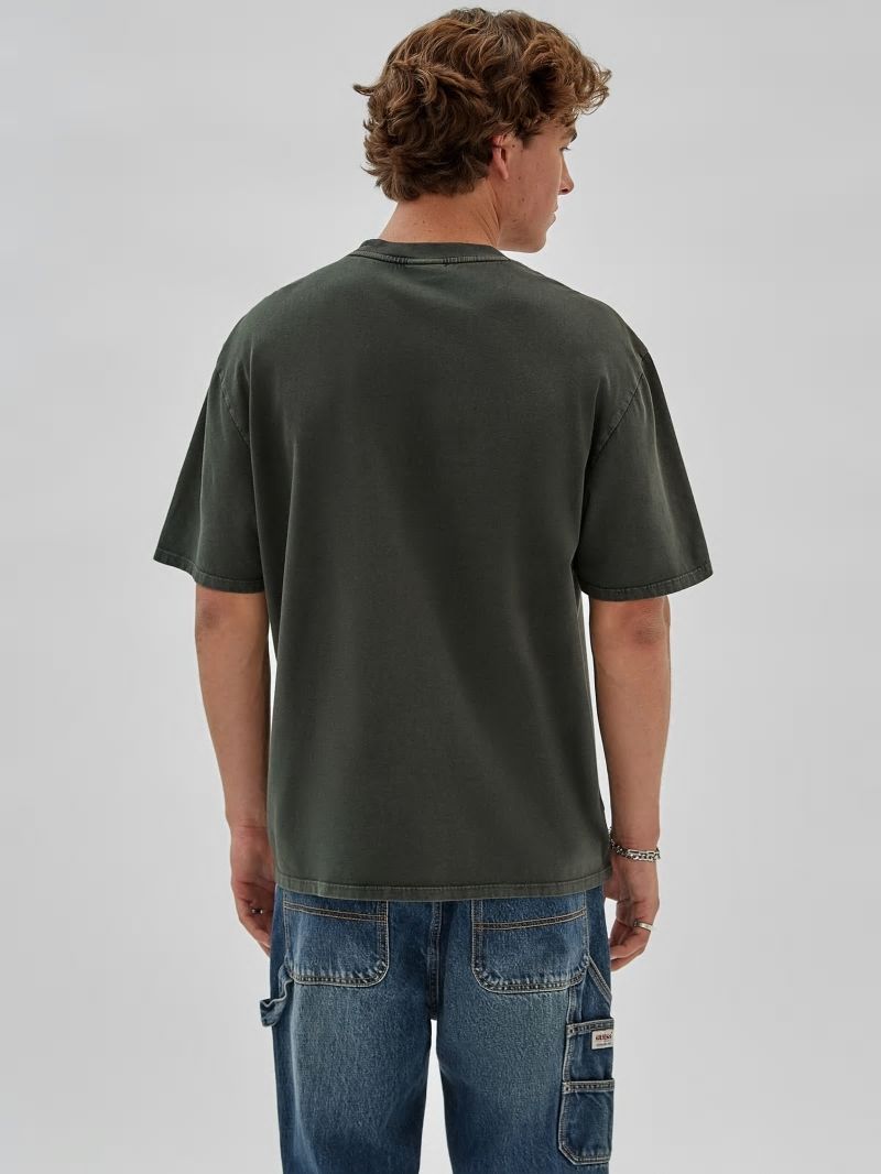 Guess GUESS Originals Triangle Tee - Green Duffel Multi Guess GUESS Originals Triangle Tee - Green Duffel Multi