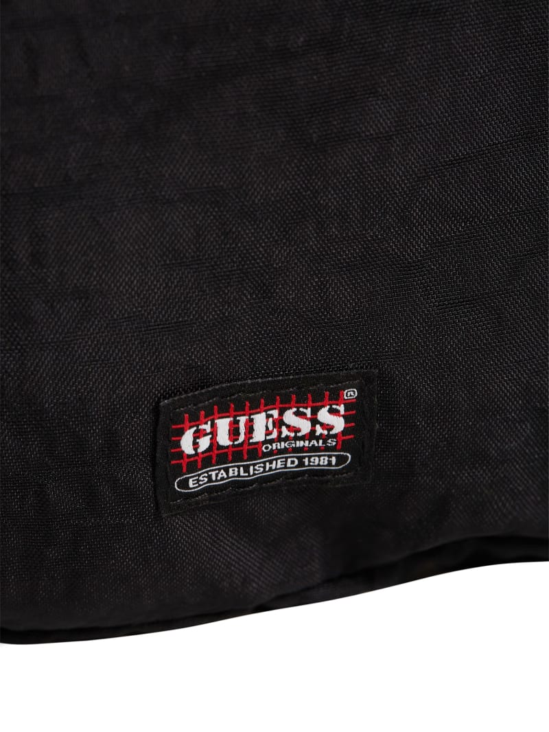 Guess GUESS Originals Nylon Fanny Pack - Washed Out Black Multi Guess GUESS Originals Nylon Fanny Pack - Washed Out Black Multi