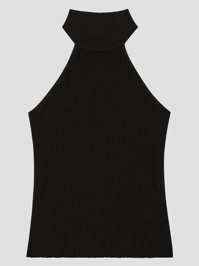 Guess Eco Shayna Mock Neck Top - Black Guess Eco Shayna Mock Neck Top - Black