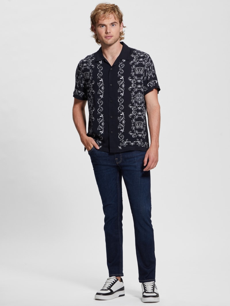 Guess Eco Royal Scroll Shirt - Royal Scroll Guess Eco Royal Scroll Shirt - Royal Scroll