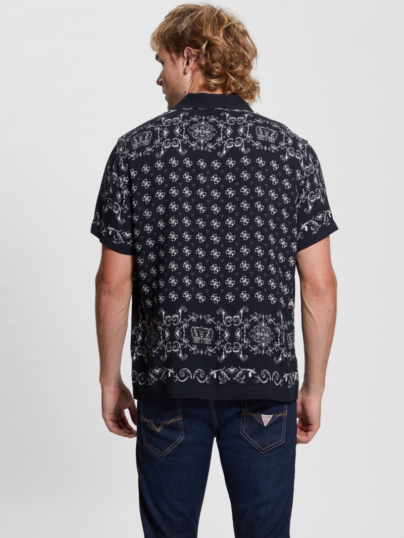 Guess Eco Royal Scroll Shirt - Royal Scroll Guess Eco Royal Scroll Shirt - Royal Scroll