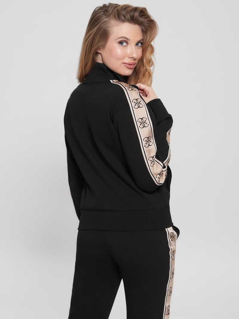 Guess Eco Britney Full-Zip Sweatshirt - Black Guess Eco Britney Full-Zip Sweatshirt - Black