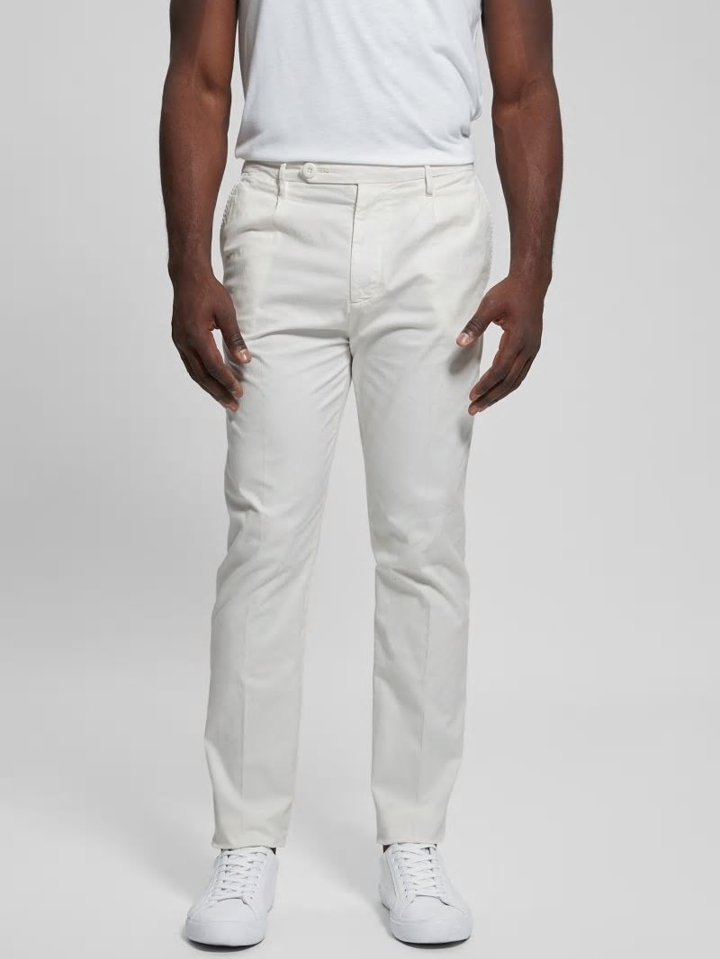 Guess Noah Straight Pants - Salt White Guess Noah Straight Pants - Salt White