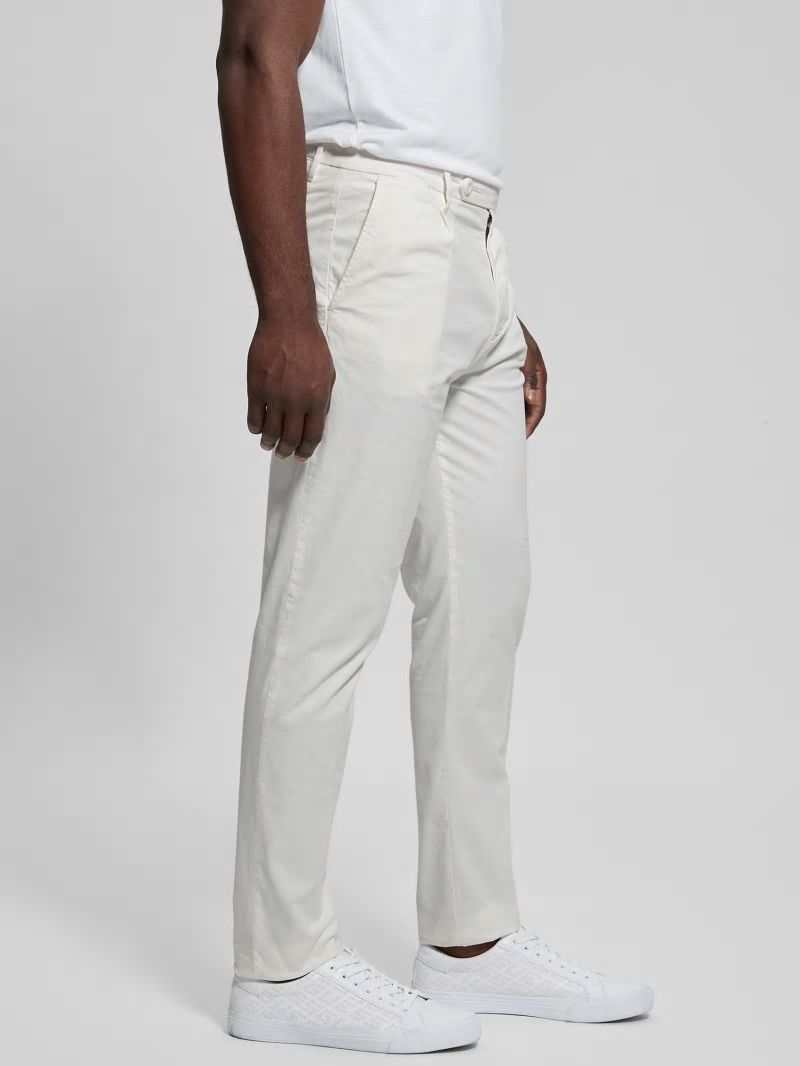 Guess Noah Straight Pants - Salt White Guess Noah Straight Pants - Salt White