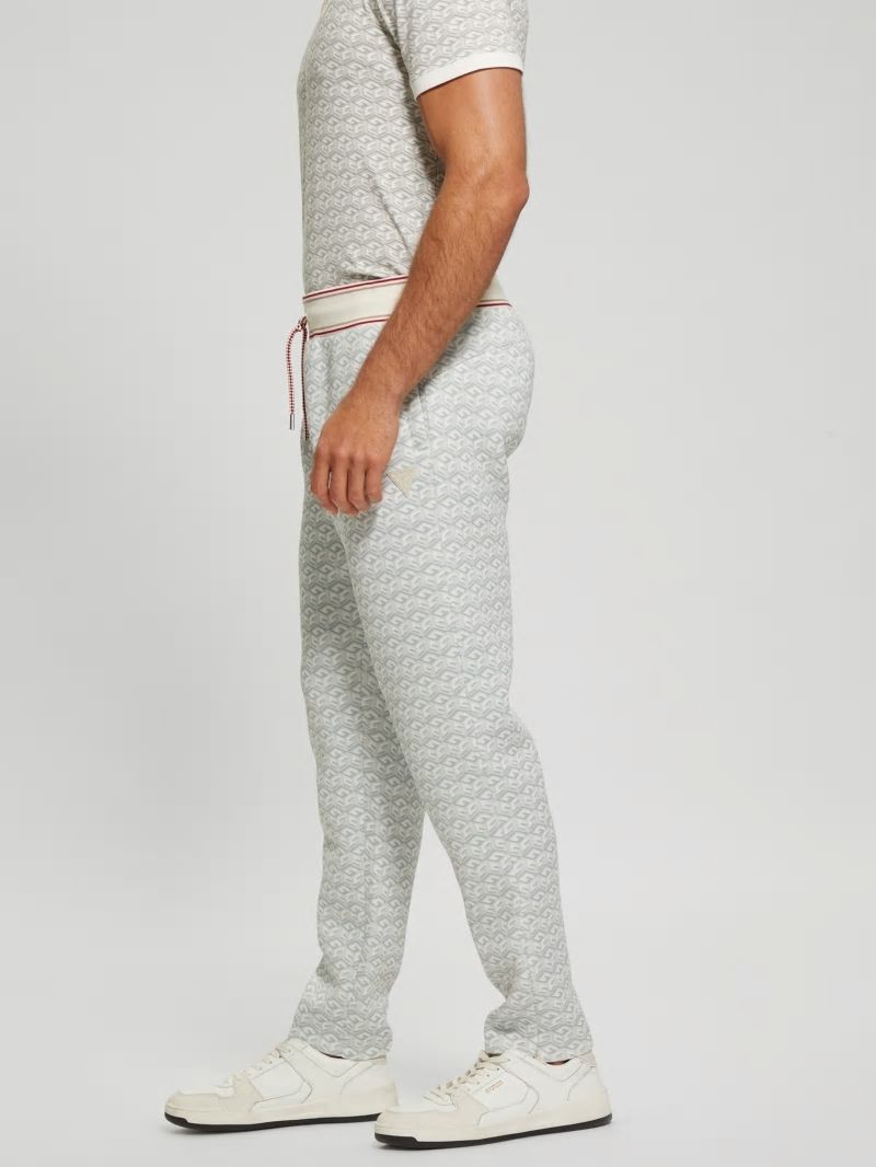 Guess Rolph Signature Cube Pants - Macro G Cube White Combo Guess Rolph Signature Cube Pants - Macro G Cube White Combo