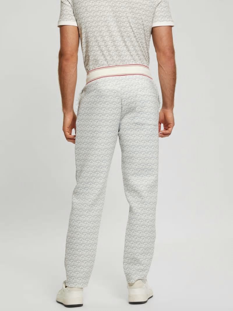 Guess Rolph Signature Cube Pants - Macro G Cube White Combo Guess Rolph Signature Cube Pants - Macro G Cube White Combo