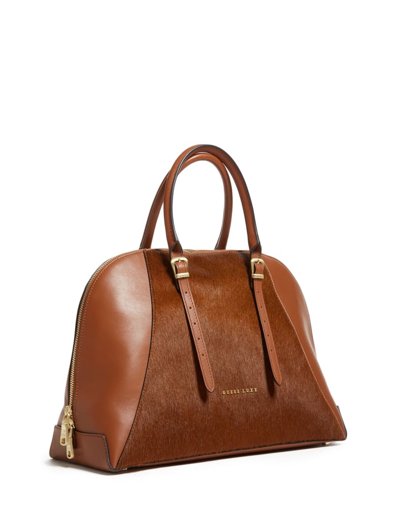 Guess Lady Luxe Leather Dome - Brown Guess Lady Luxe Leather Dome - Brown
