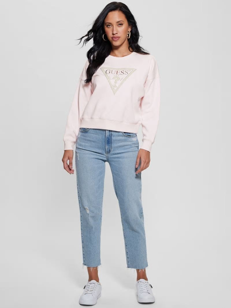 Guess Eco Relaxed Sweatshirt - Low Key Pink Guess Eco Relaxed Sweatshirt - Low Key Pink