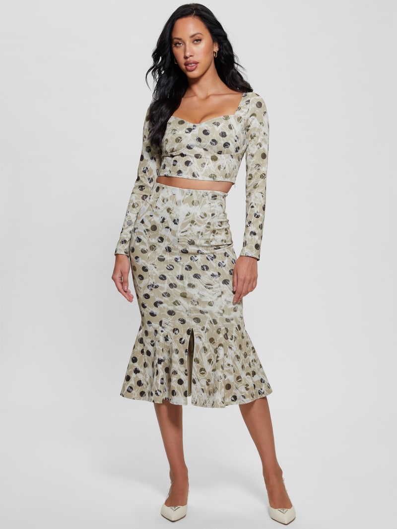 Guess Amy Crop Top - Sandy Polka Dots Guess Amy Crop Top - Sandy Polka Dots